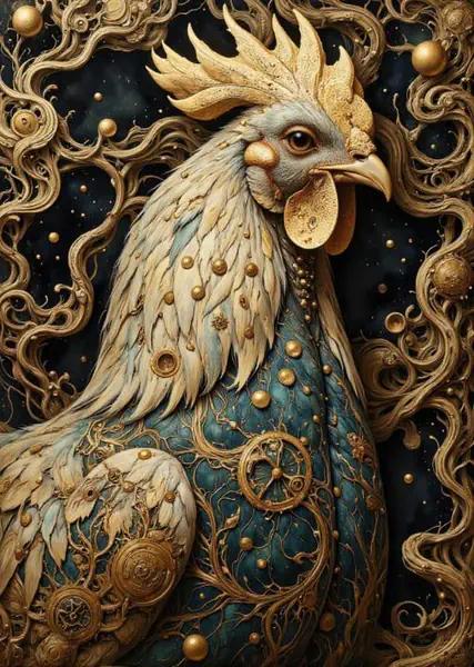 Znak Zodiaku Kogut Bluza Męska