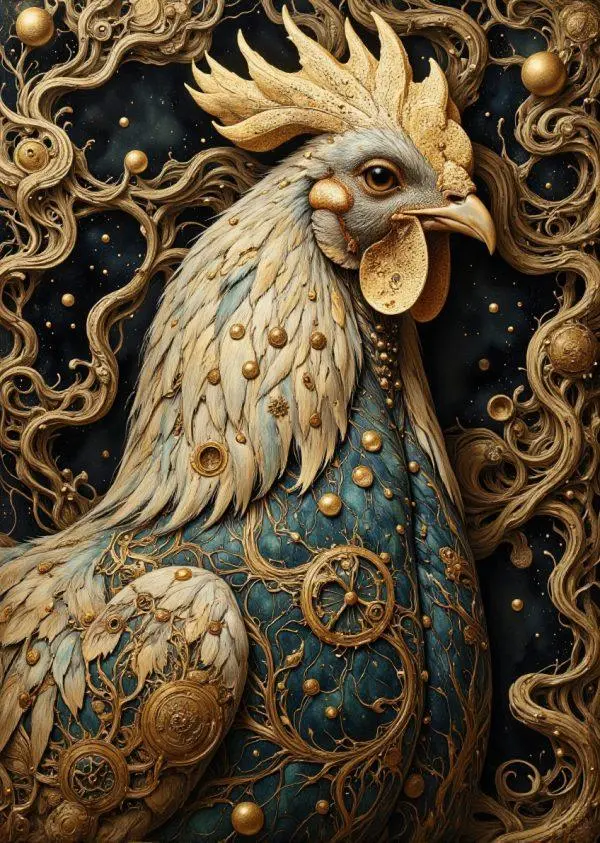 Znak Zodiaku Kogut Bluza Damska - obrazek 2