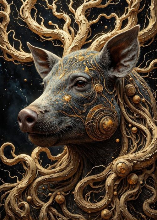 Znak Zodiaku Świnia Bluza Męska