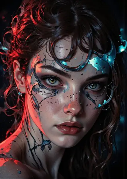 Cyber Girl Intymna Koszulka Damska