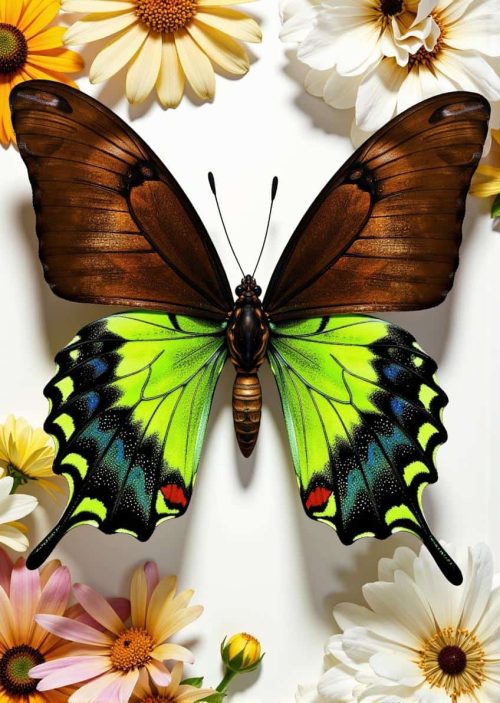 Motyl Zielony Bluza Damska