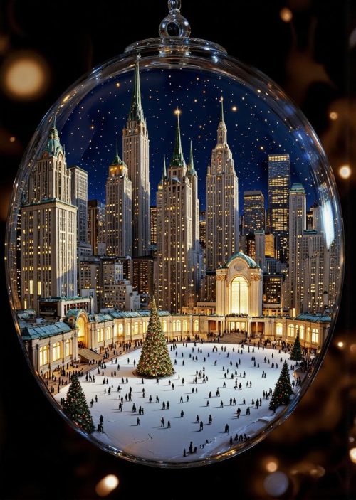Christmas Lodowisko  Bluza Damska