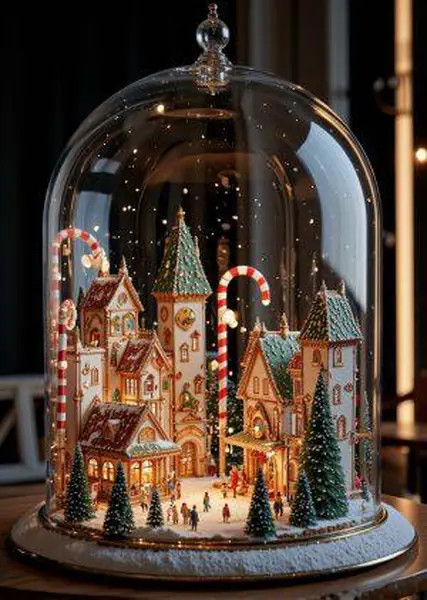 Christmas Miasteczko Koszulka Męska