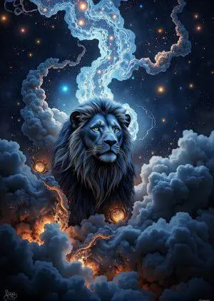 Znak Zodiaku Lew Koszulka Męska