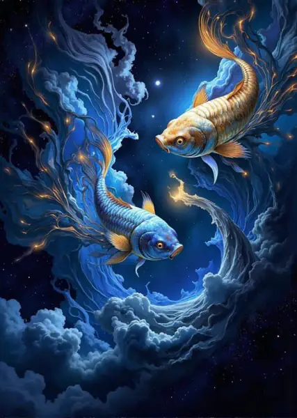 Znak Zodiaku Ryby Koszulka Damska