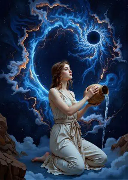 Znak Zodiaku Wodnik Koszulka Męska