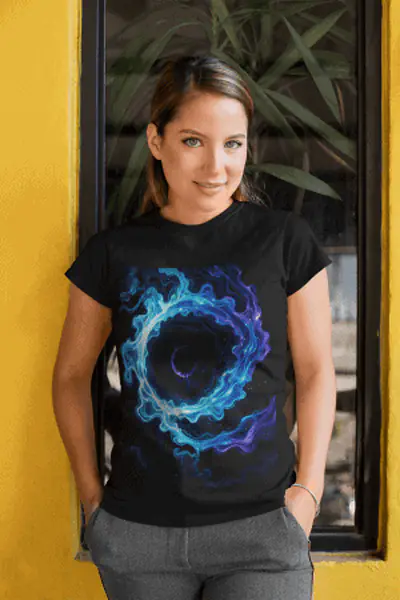 Multicolor Black Hole Koszulka Damska