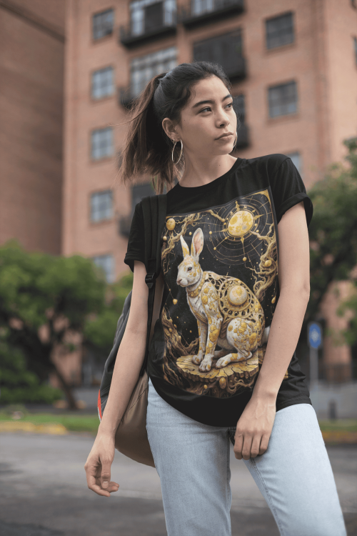 Znak Zodiaku Królik Koszulka Damska - obrazek 2