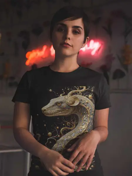 Znak Zodiaku Wąż Koszulka Damska - obrazek 4