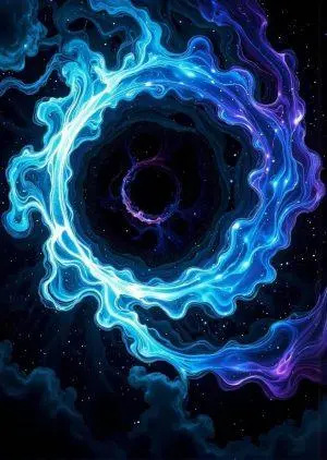 Multicolor Black Hole Koszulka Damska