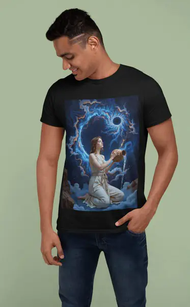 Znak Zodiaku Wodnik Koszulka Męska - obrazek 4