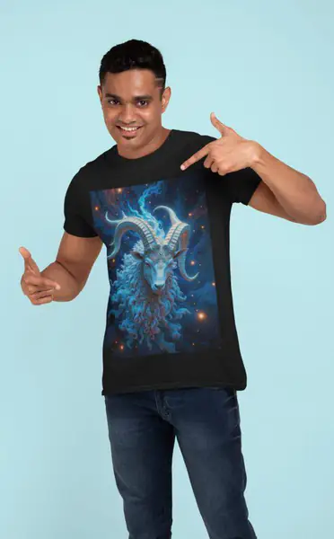 Znak Zodiaku Koziorożec Koszulka Męska - obrazek 3