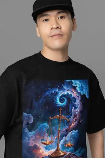 Znak Zodiaku Waga Koszulka Męska