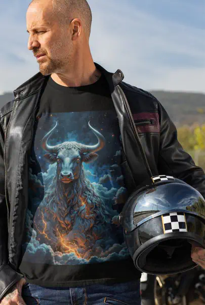 Znak Zodiaku Byk Koszulka Męska - obrazek 3