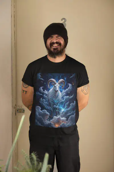 Znak Zodiaku Baran Koszulka Męska - obrazek 3
