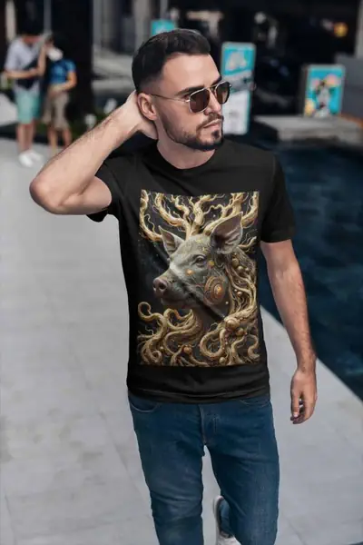 Znak Zodiaku Świnia Koszulka Męska - obrazek 3