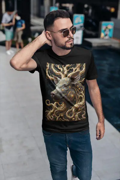Znak Zodiaku Świnia Koszulka Męska - obrazek 3