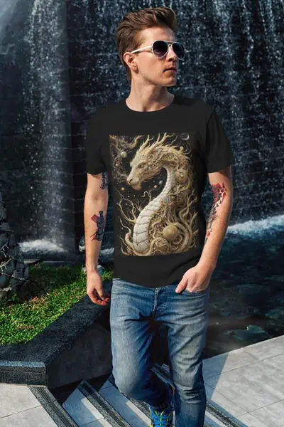 Znak Zodiaku Smok Koszulka Męska - obrazek 3