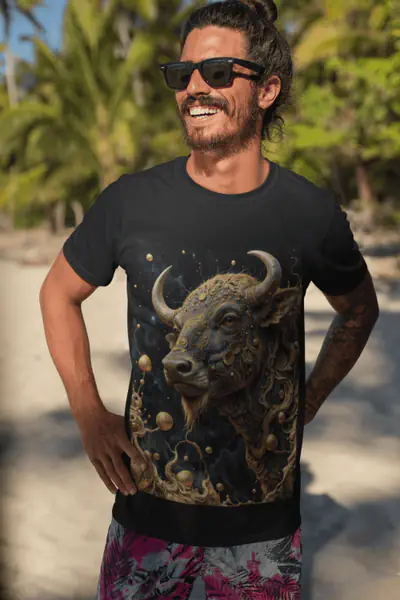 Znak Zodiaku Wół Koszulka Męska - obrazek 3