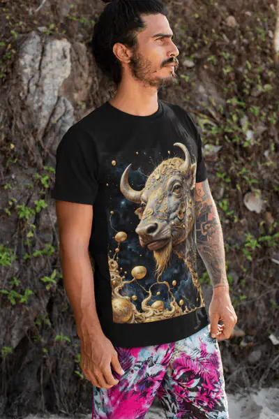 Znak Zodiaku Wół Koszulka Męska - obrazek 2